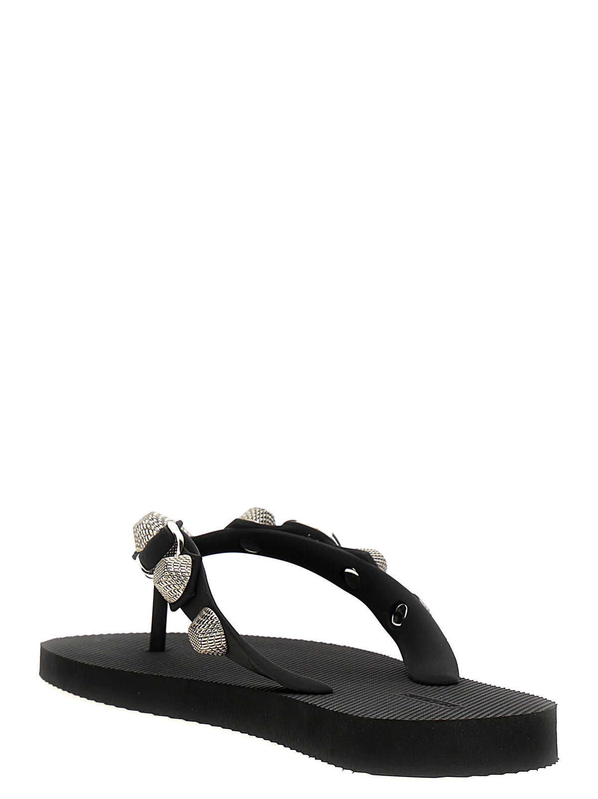 Balenciaga Schwarze Gummipantoletten