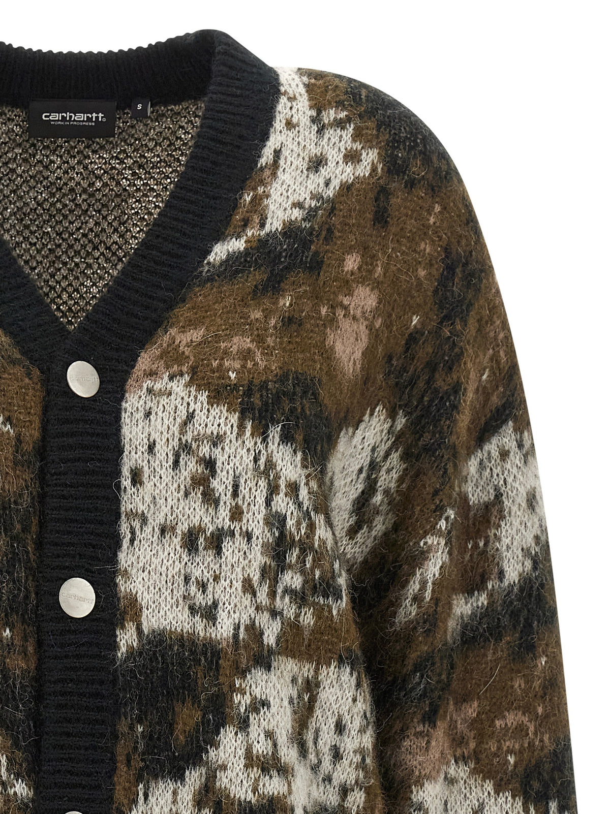 Carhartt Wip Mehrfarbige Strickjacke aus Acetat