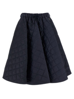 Prada Blaue Midi-Rock aus recyceltem Polyamid