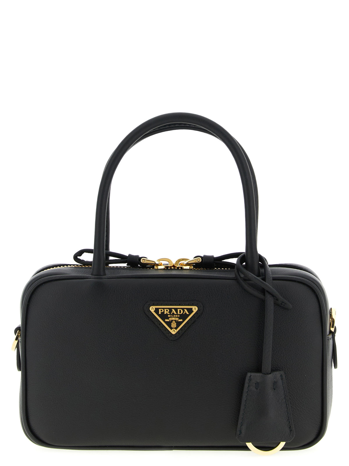 Prada Schwarze Kalbsleder-Handtasche