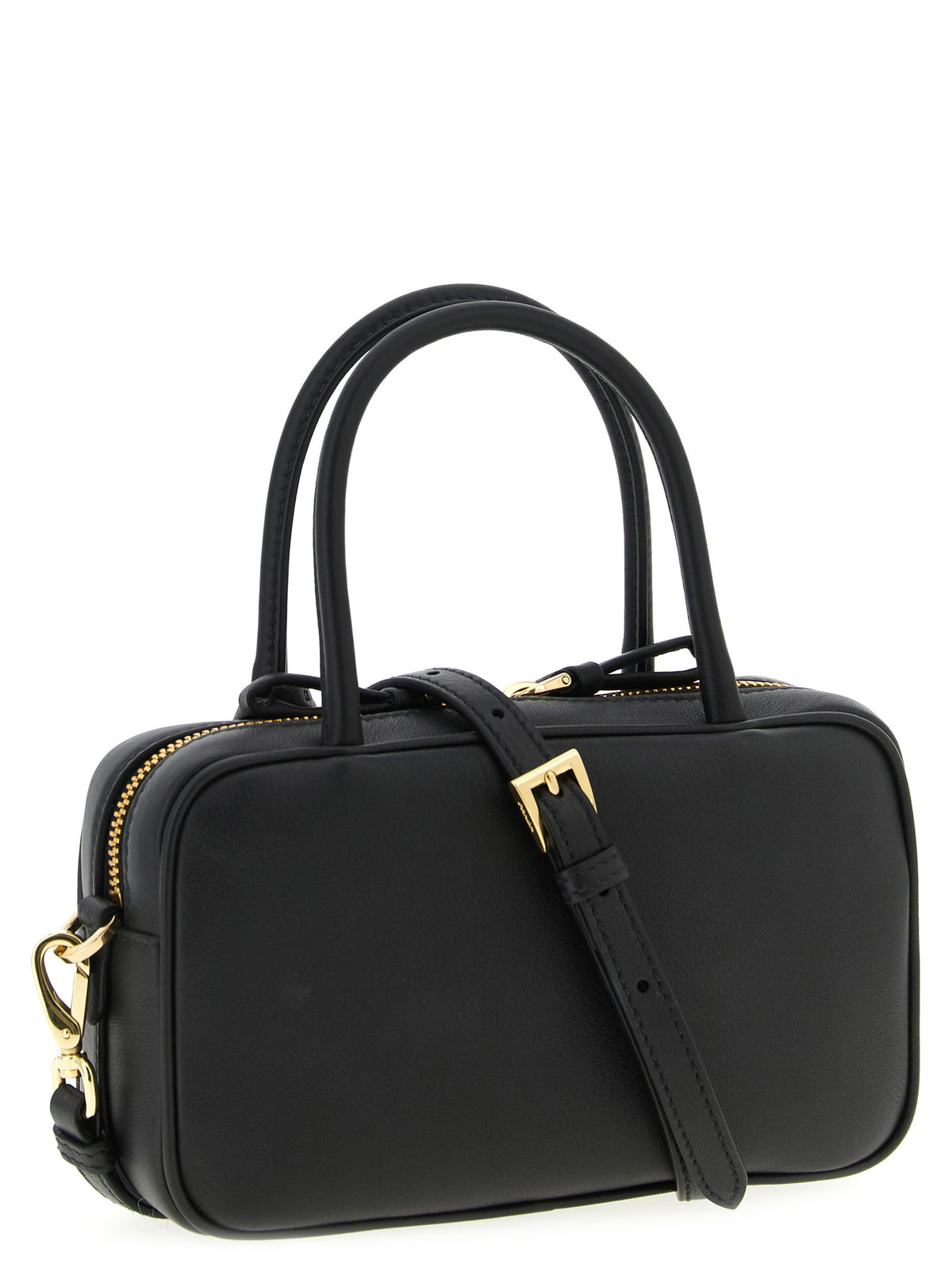 Prada Schwarze Kalbsleder-Handtasche