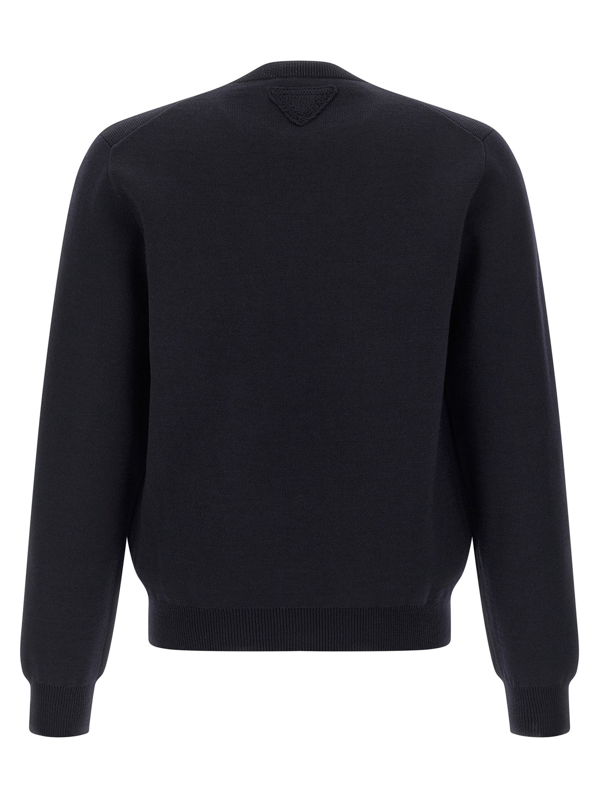 Prada Blauer Cardigan aus Schurwolle