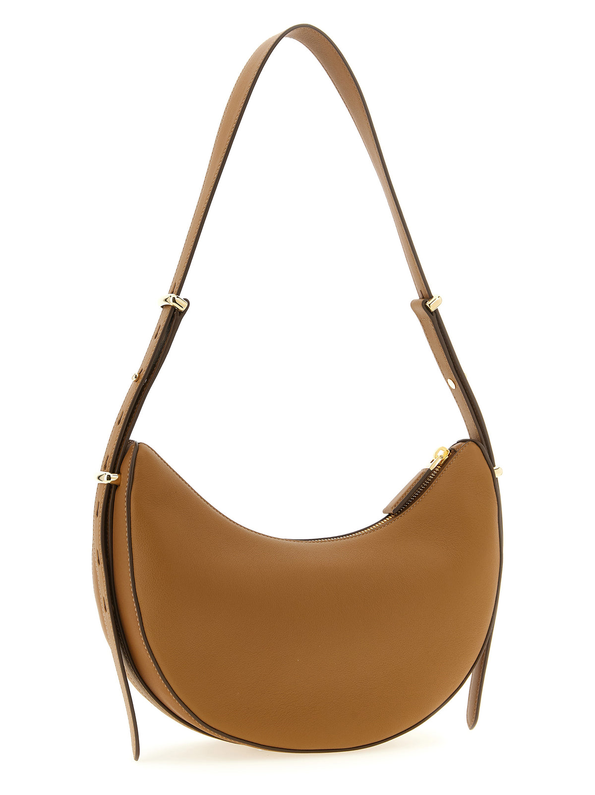 Prada Braunes Kalbsleder Damen Crossbody Tasche