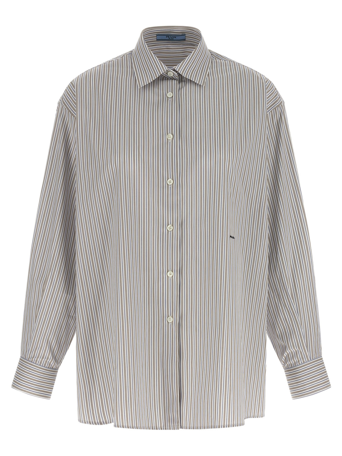 Prada Mehrfarbige Baumwollbluse