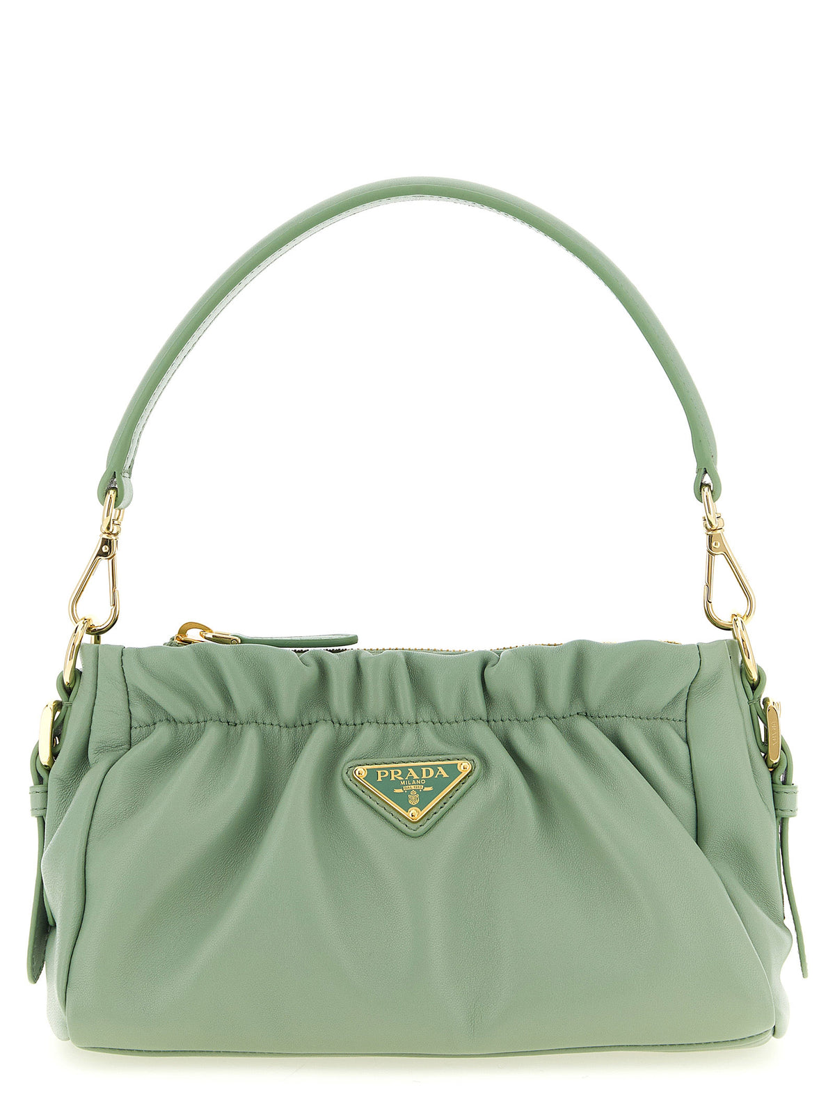 Prada Schultertasche aus zweifarbigem Lammleder