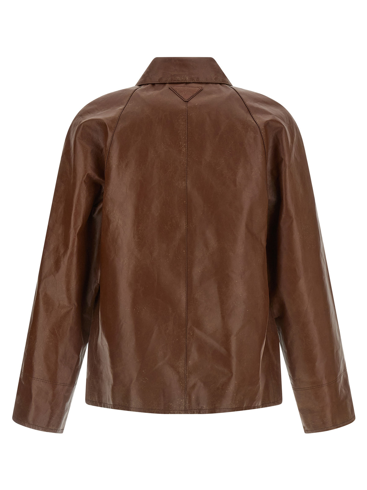 Prada Braune Kalbslederjacke