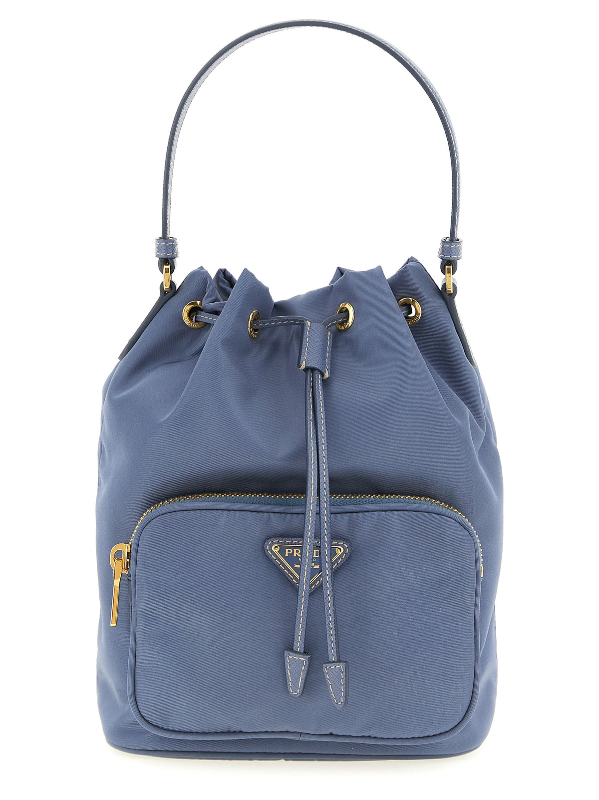 Prada Blaue Handtasche aus recyceltem Polyamid