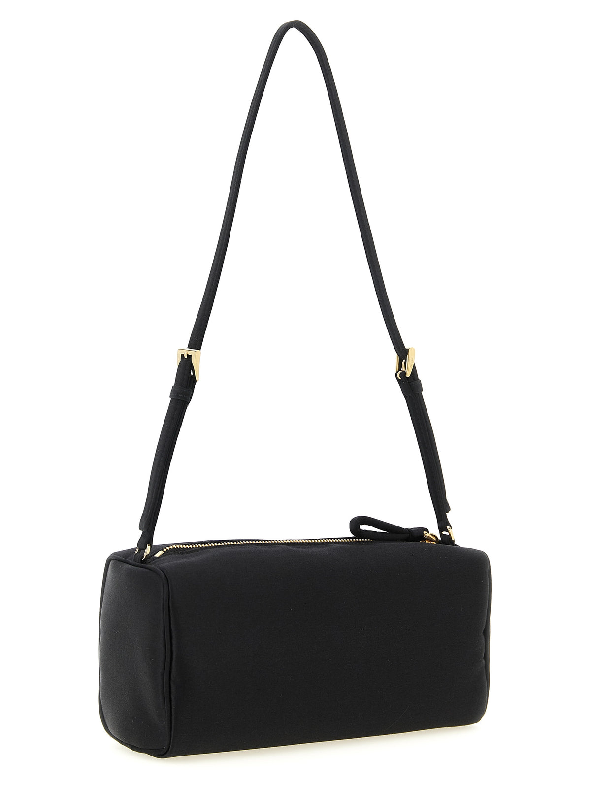 Prada Schwarze Schultertasche aus Viskose