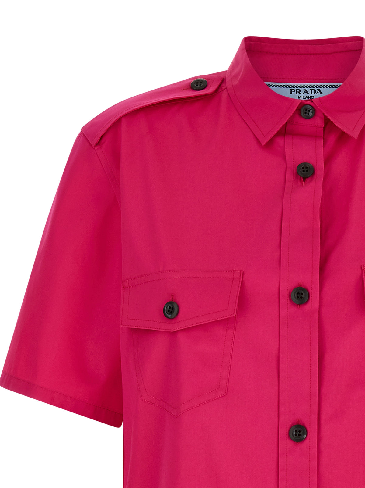 Prada Fuchsia Baumwollbluse
