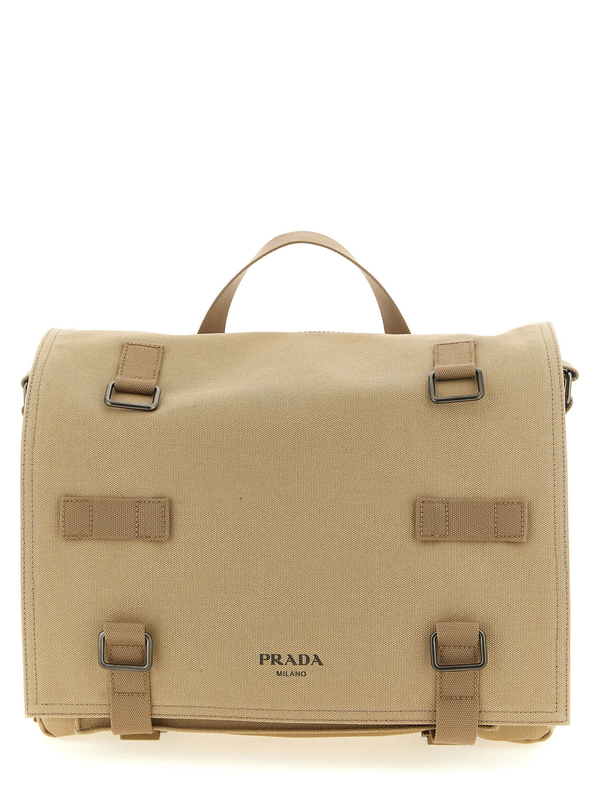 Prada Beige Baumwoll Umhängetasche