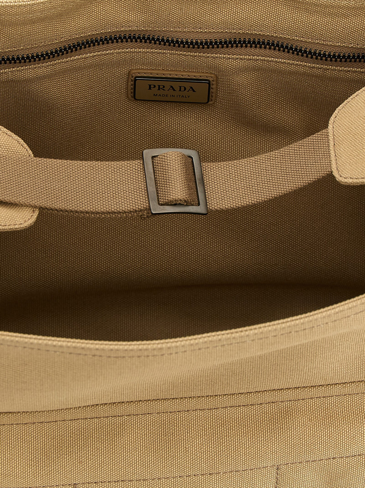 Prada Beige Baumwoll Umhängetasche