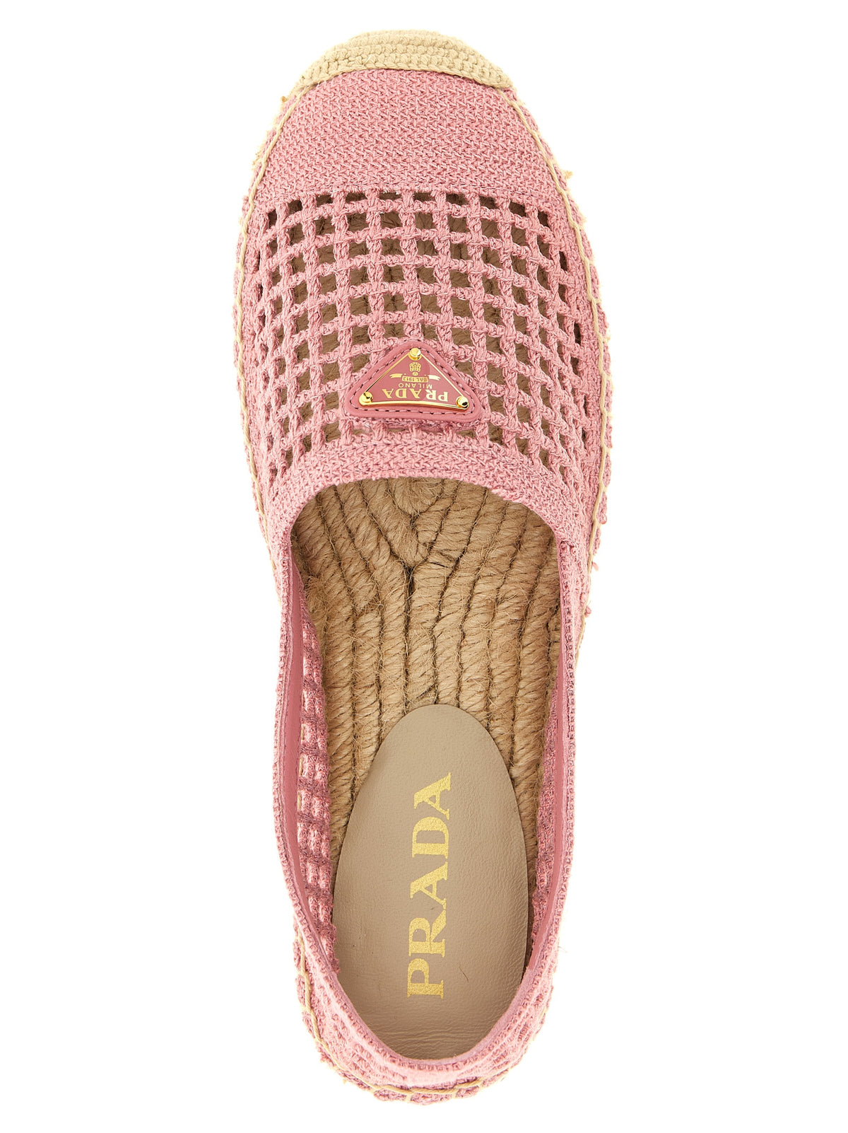 Prada Mehrfarbige Espadrilles aus Baumwolle