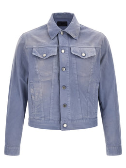 Prada Blaue Jeansjacke aus Baumwolle