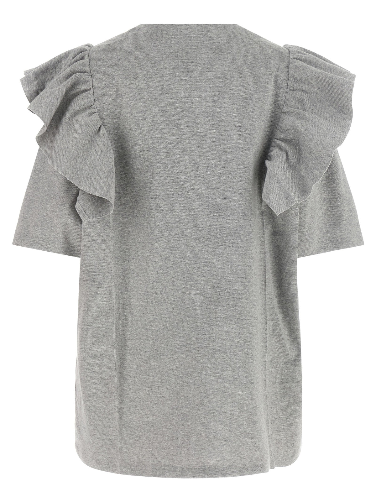 Miu Miu Graues Baumwoll-Kurzkleid