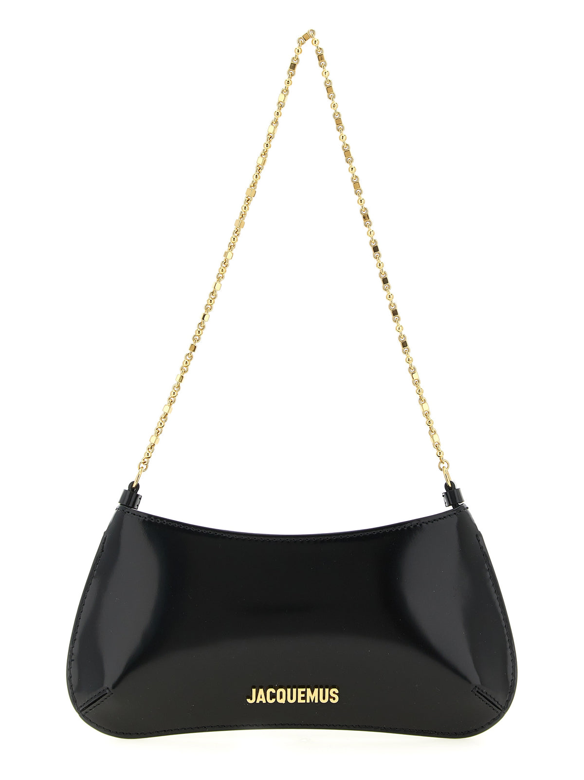 Jacquemus Schwarze Kalbsleder-Schultertasche