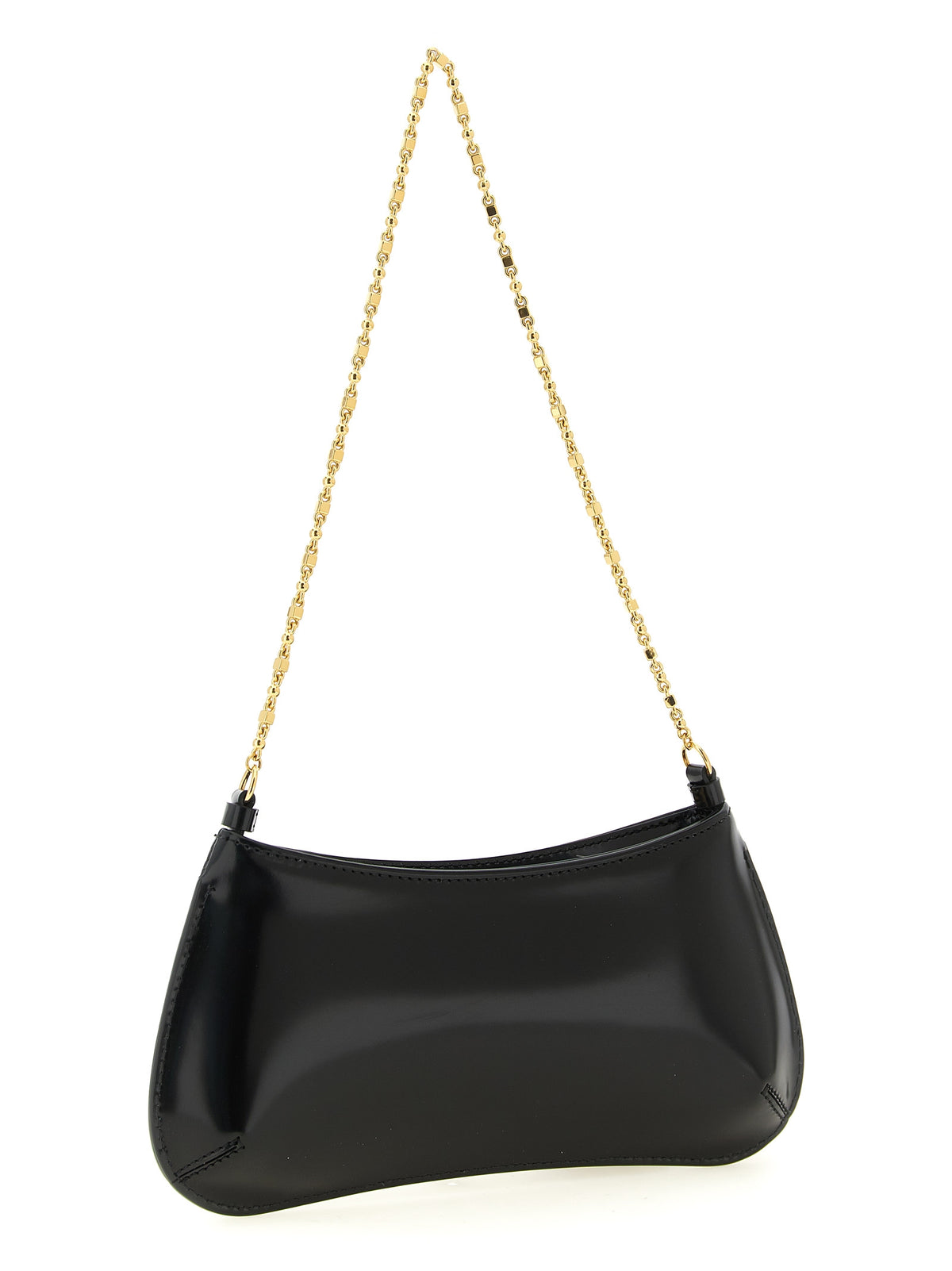 Jacquemus Schwarze Kalbsleder-Schultertasche