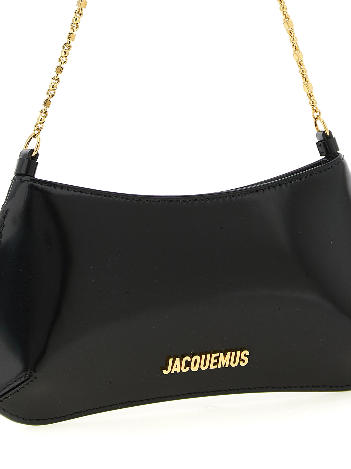Jacquemus Schwarze Kalbsleder-Schultertasche