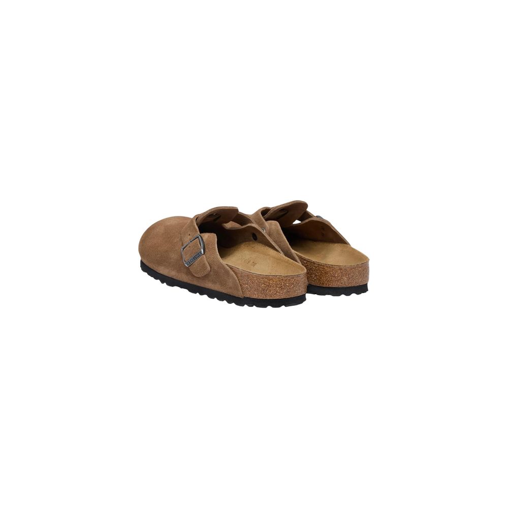 Birkenstock Braune Wildleder-Clogs