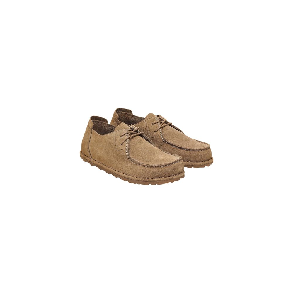 Birkenstock Beige Wildleder Oxford und Derby Schuhe