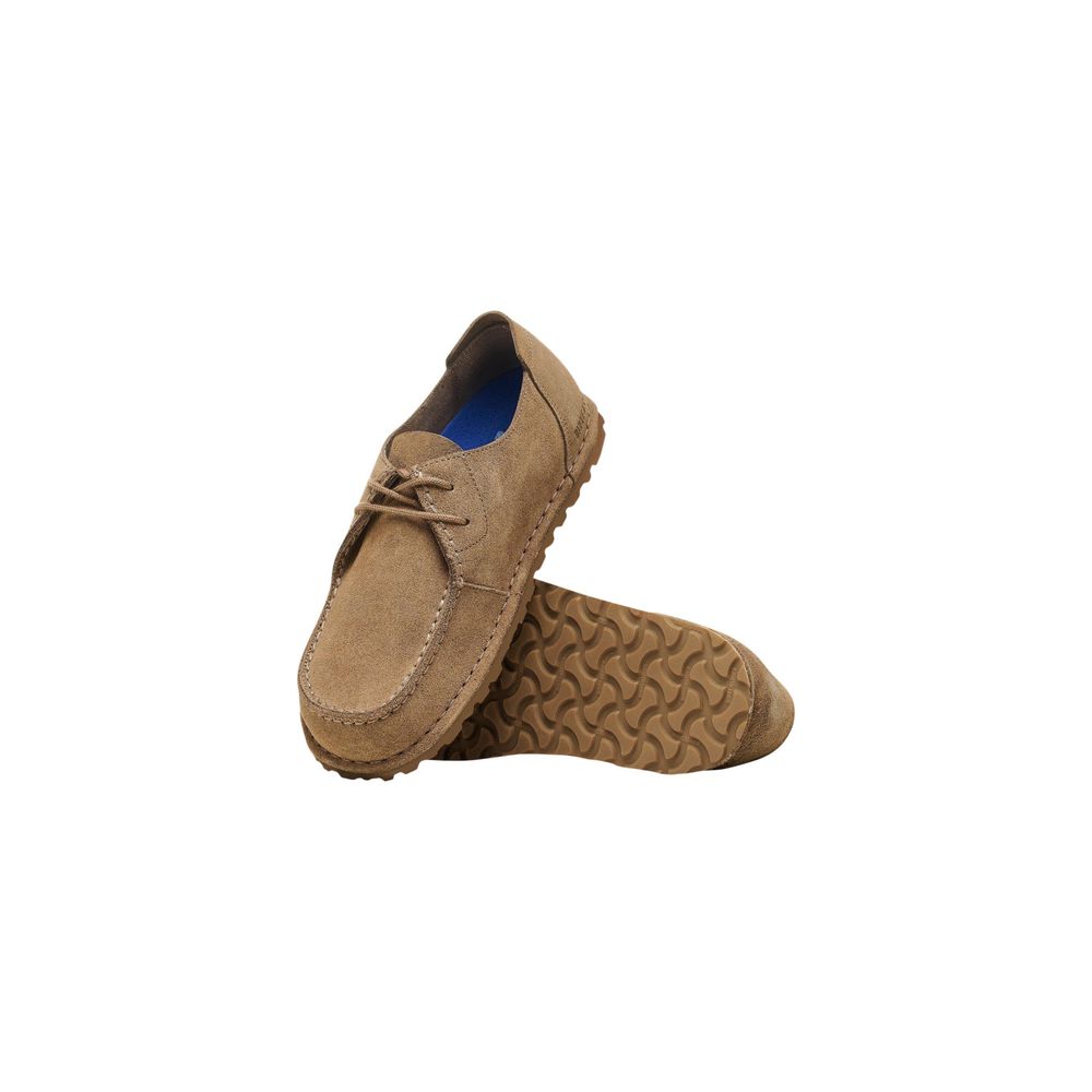 Birkenstock Beige Wildleder Oxford und Derby Schuhe