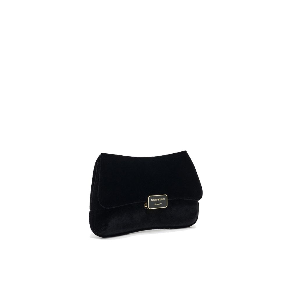 Emporio Armani Schwarze Clutch aus Polyester