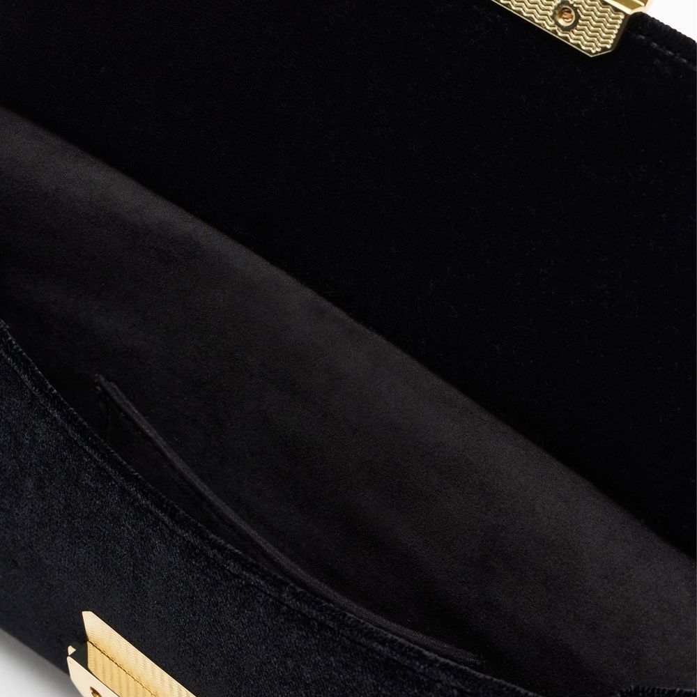 Emporio Armani Schwarze Clutch aus Polyester