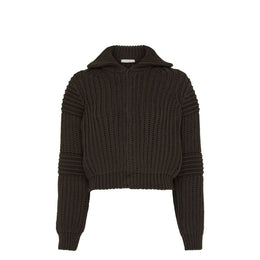 Lemaire Brauner Baumwollcardigan