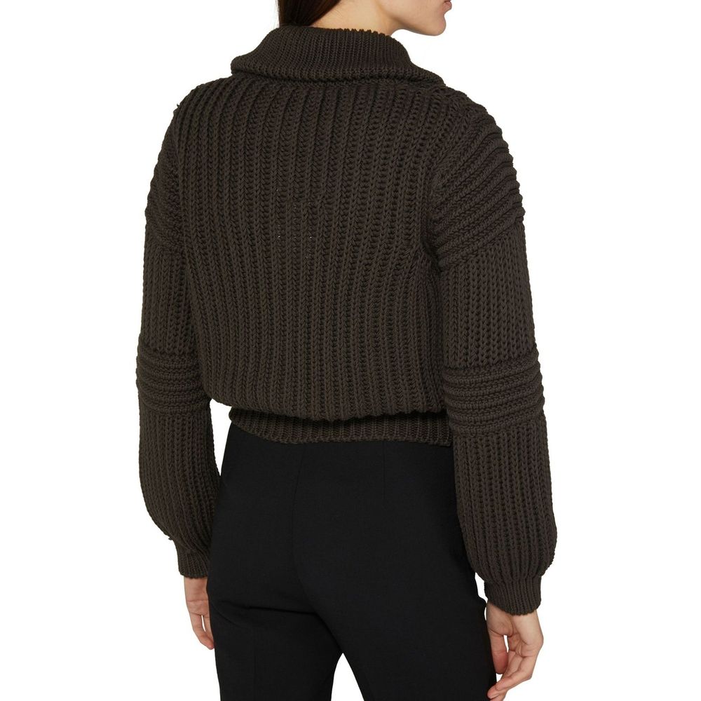 Lemaire Brauner Baumwollcardigan