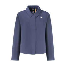 K-WAY Blaue Damenjacke aus Polyester
