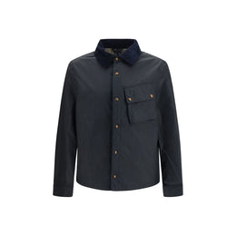 Belstaff Blaue Baumwolljacke in voller Länge