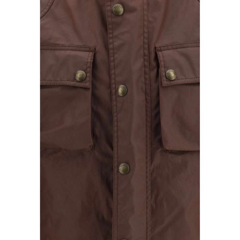Belstaff Braune Baumwolljacke in voller Länge