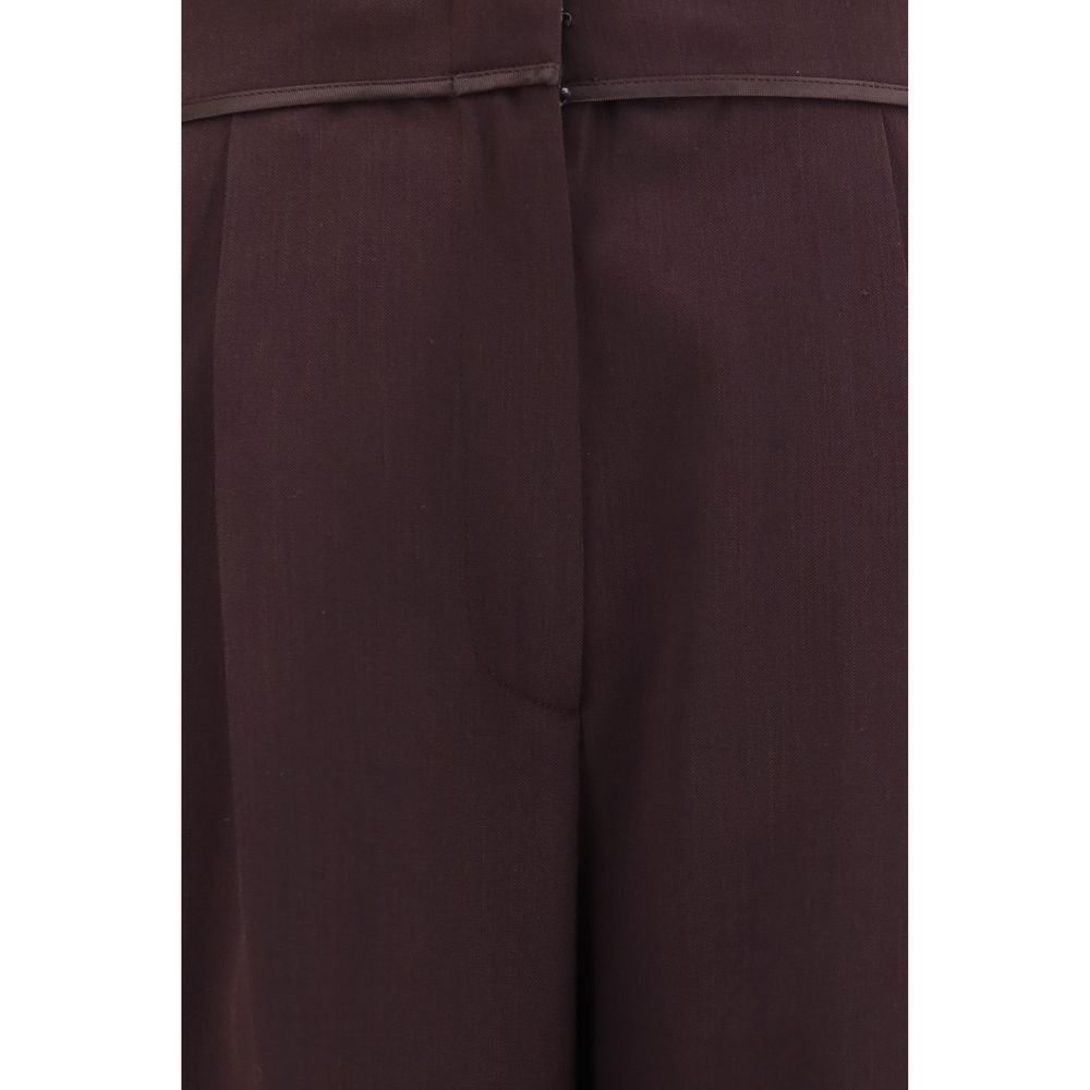 Forte_Forte Violette Freizeithose aus Polyester
