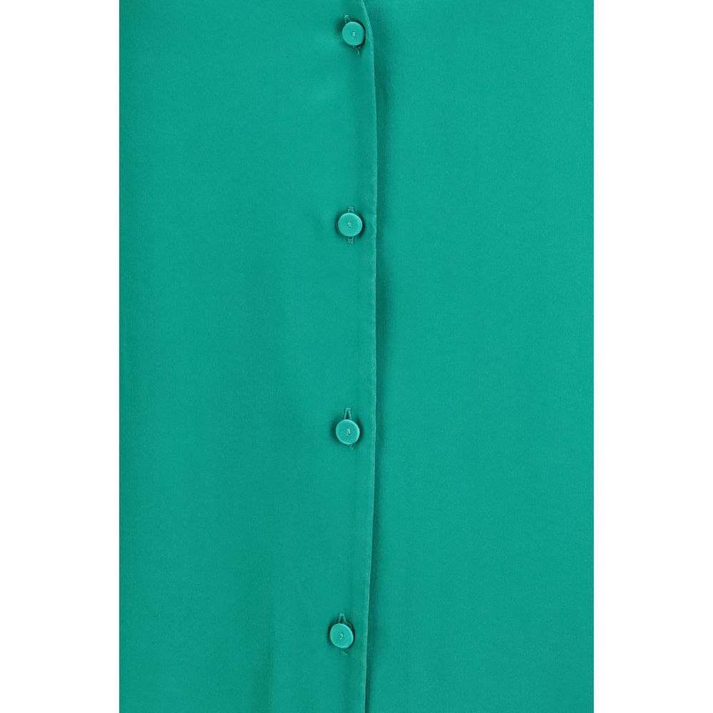 Forte_Forte Zweifarbige Seidenhemdbluse