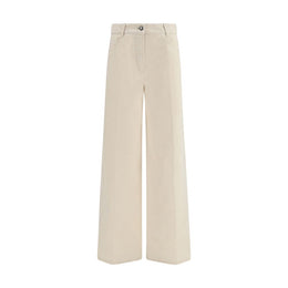 Forte_Forte Weiße Baumwollhose im Casual-Look