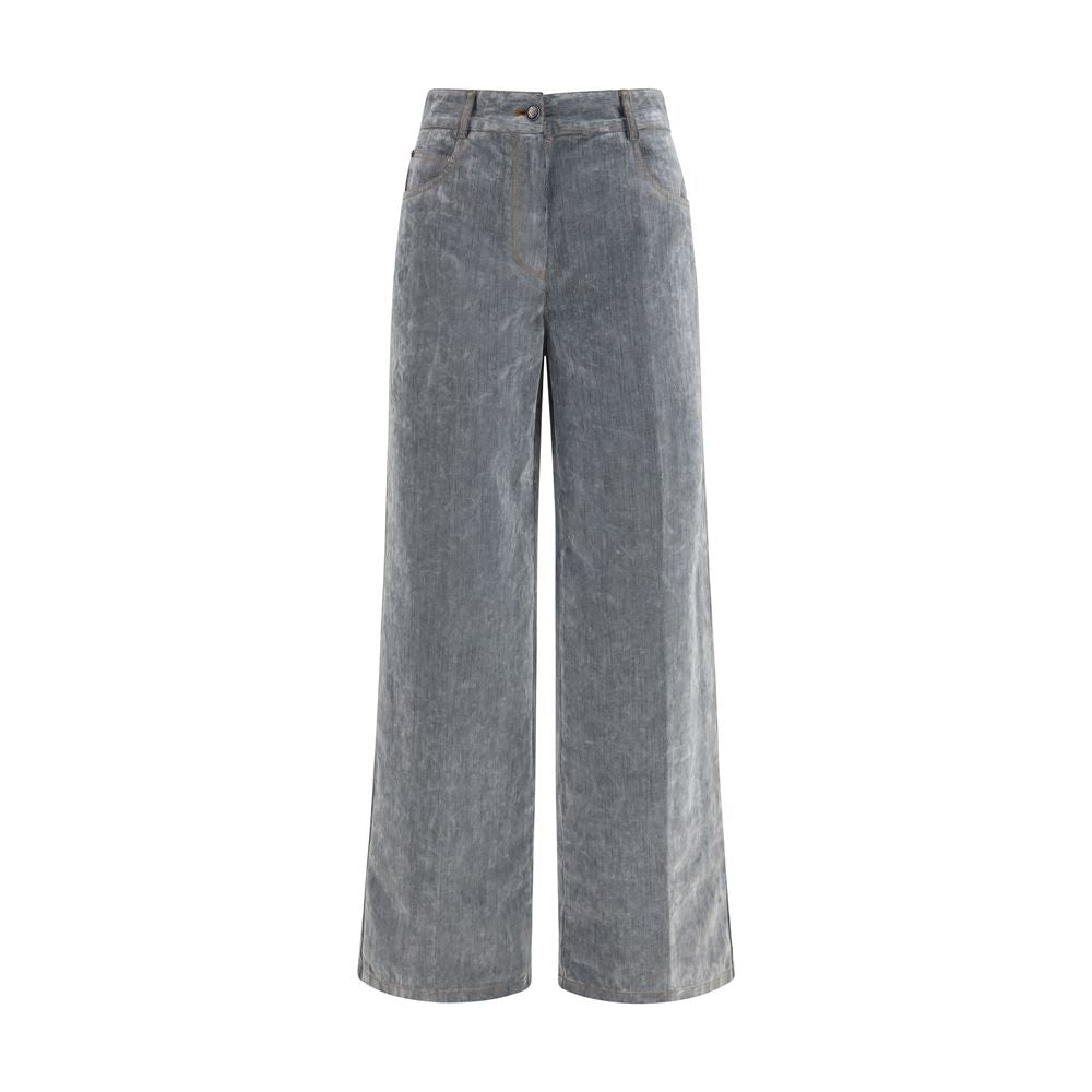 Forte_Forte Graue Jeans aus Baumwolle