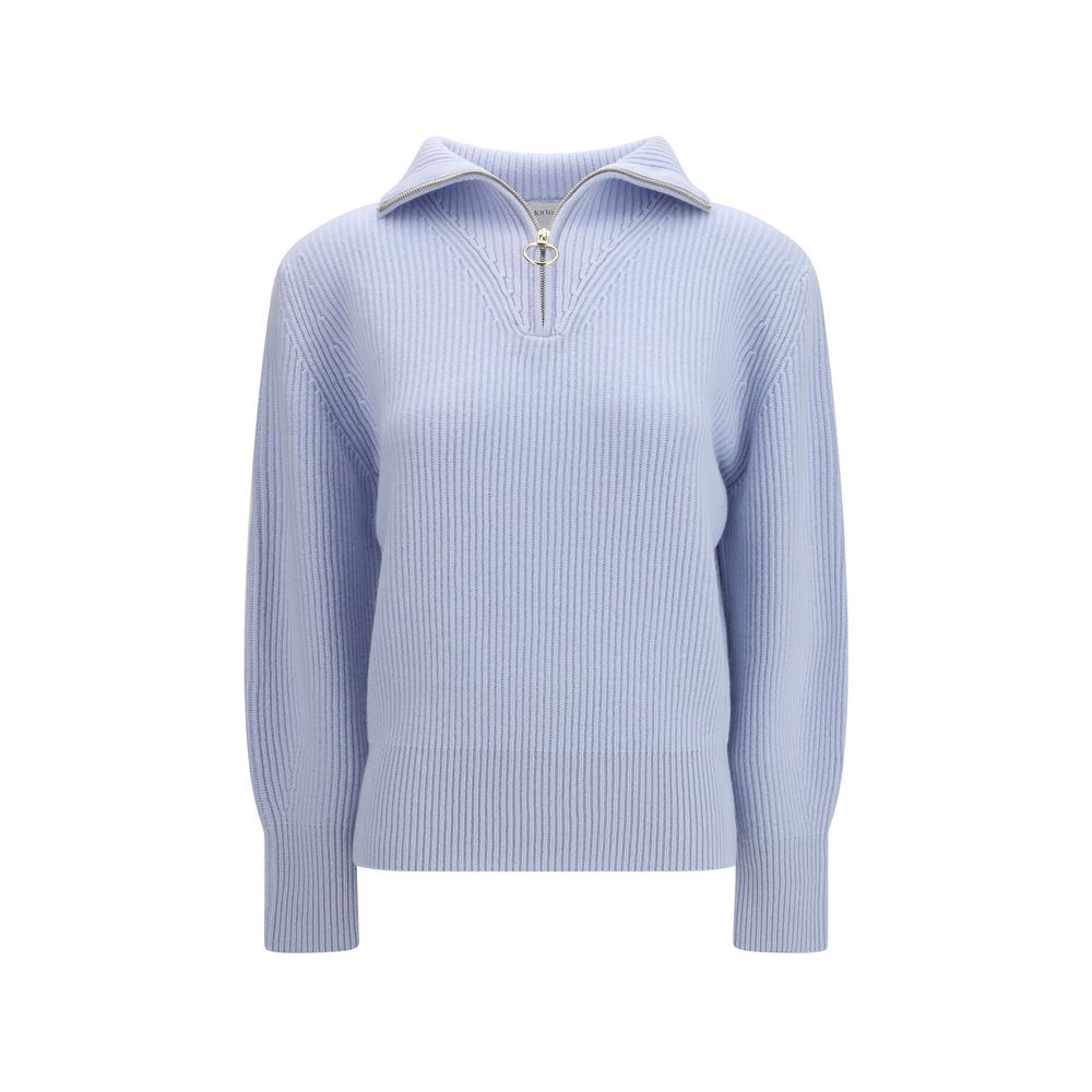 Forte_Forte Blauer Wollpullover Oves Aries