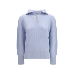Forte_Forte Blauer Wollpullover Oves Aries