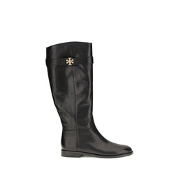 Tory Burch Schwarze Schnürstiefel aus Kalbsleder Bos Taurus