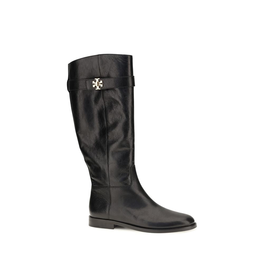 Tory Burch Schwarze Schnürstiefel aus Kalbsleder Bos Taurus