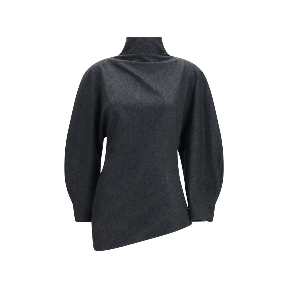 Khaite Graue Wollbluse Oves Aries