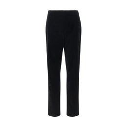 Khaite Schwarze Baumwoll-Freizeithose