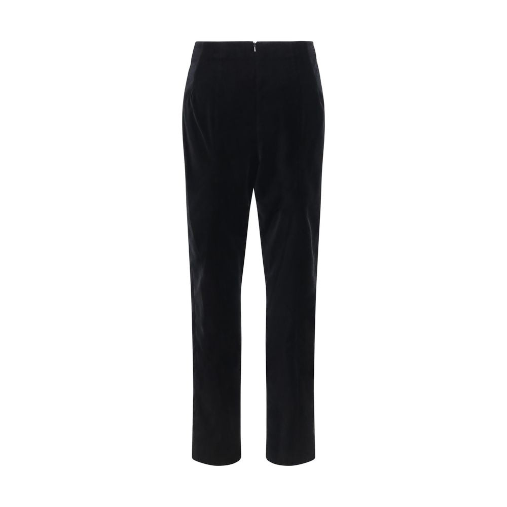 Khaite Schwarze Baumwoll-Freizeithose