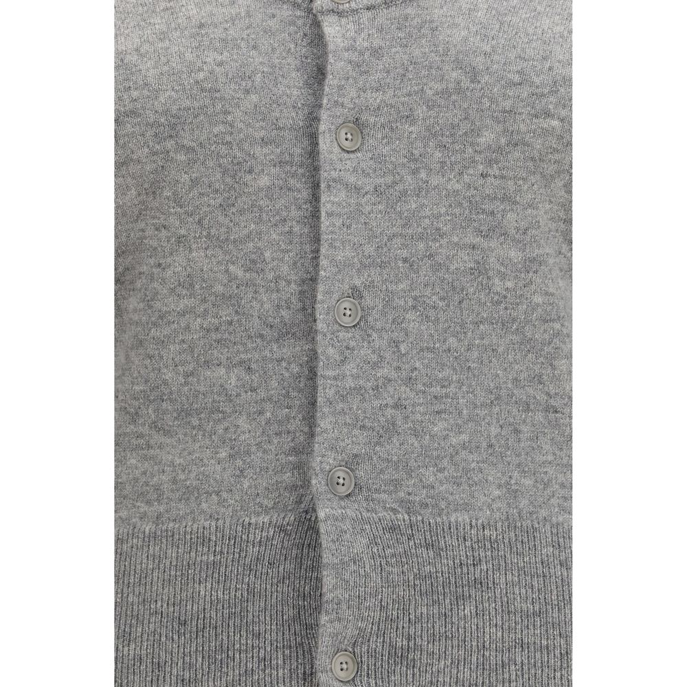 Extreme Cashmere Grauer Kaschmir-Strickjacke