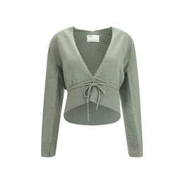 Extreme Cashmere Zweifarbige Kaschmir-Strickjacke