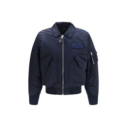 ALPHA INDUSTRIES Blauer Nylon-Bomber