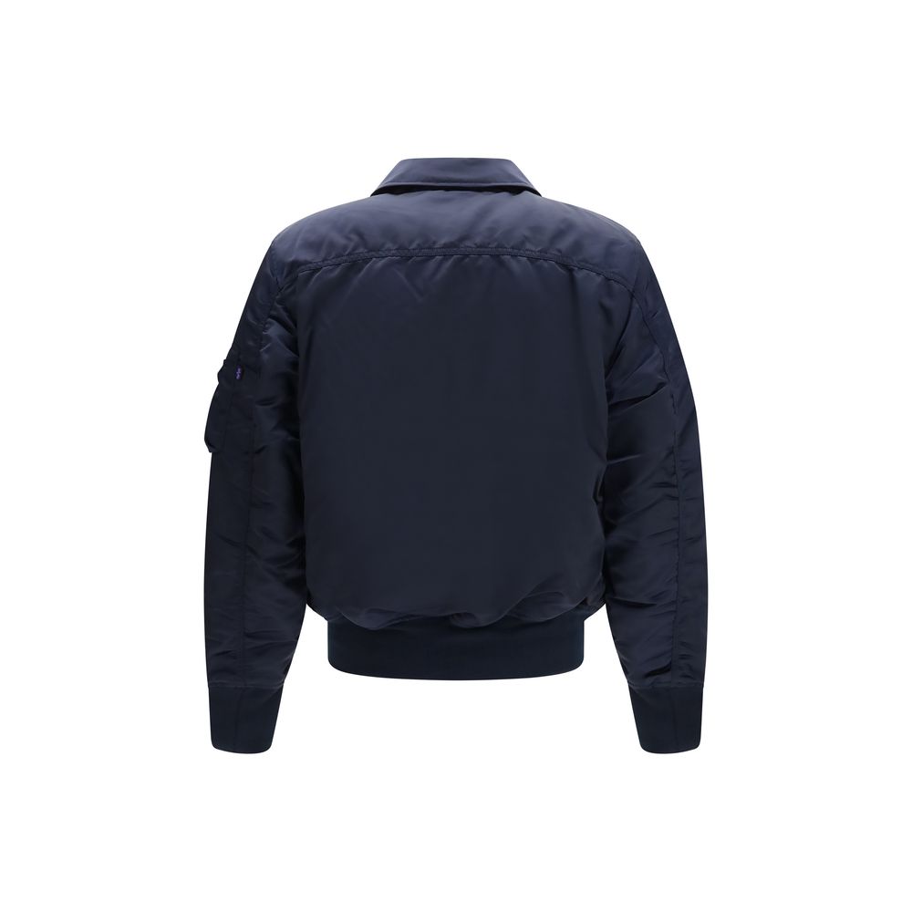 ALPHA INDUSTRIES Blauer Nylon-Bomber