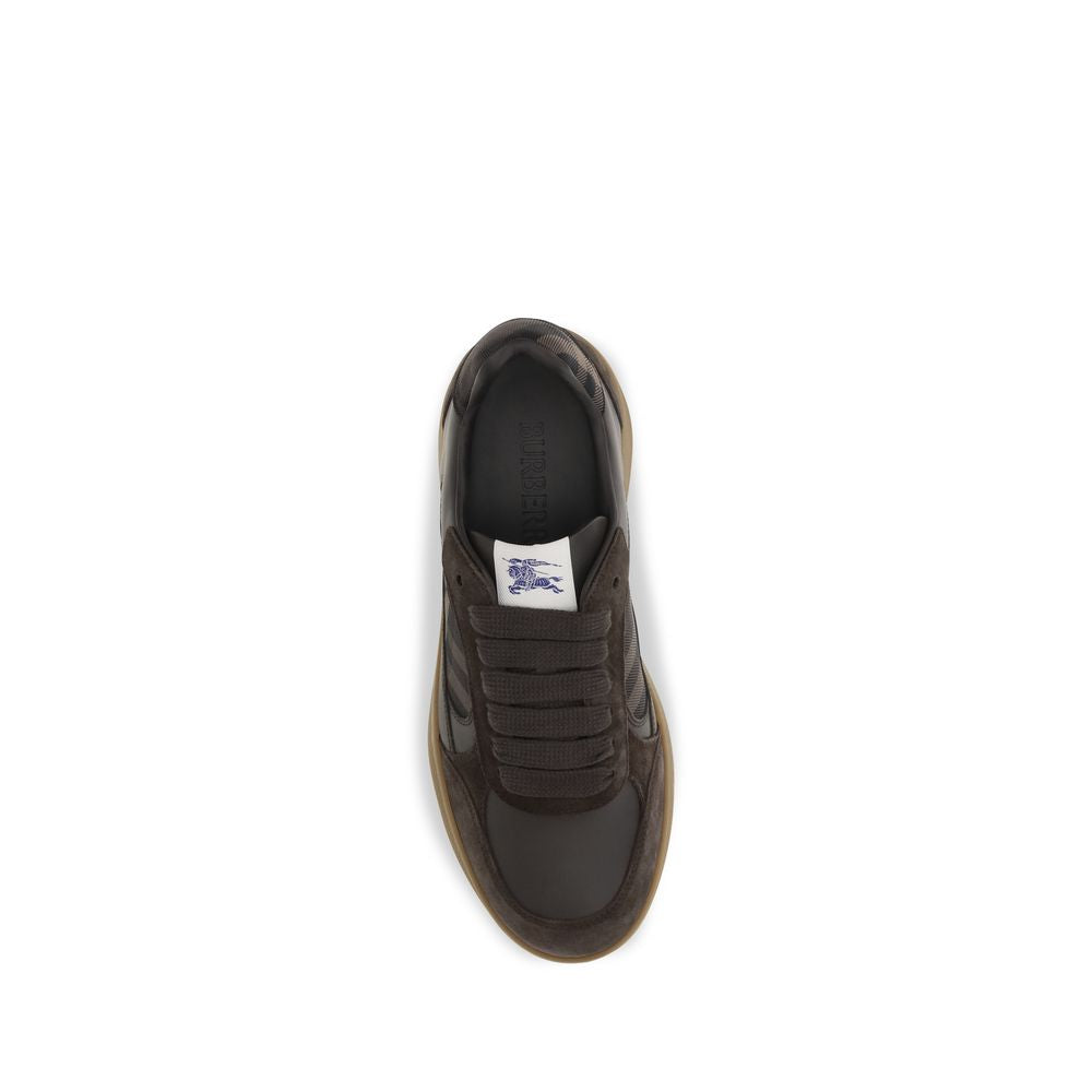 Burberry Braune Kalbsleder Bos Taurus Athletic Sneaker