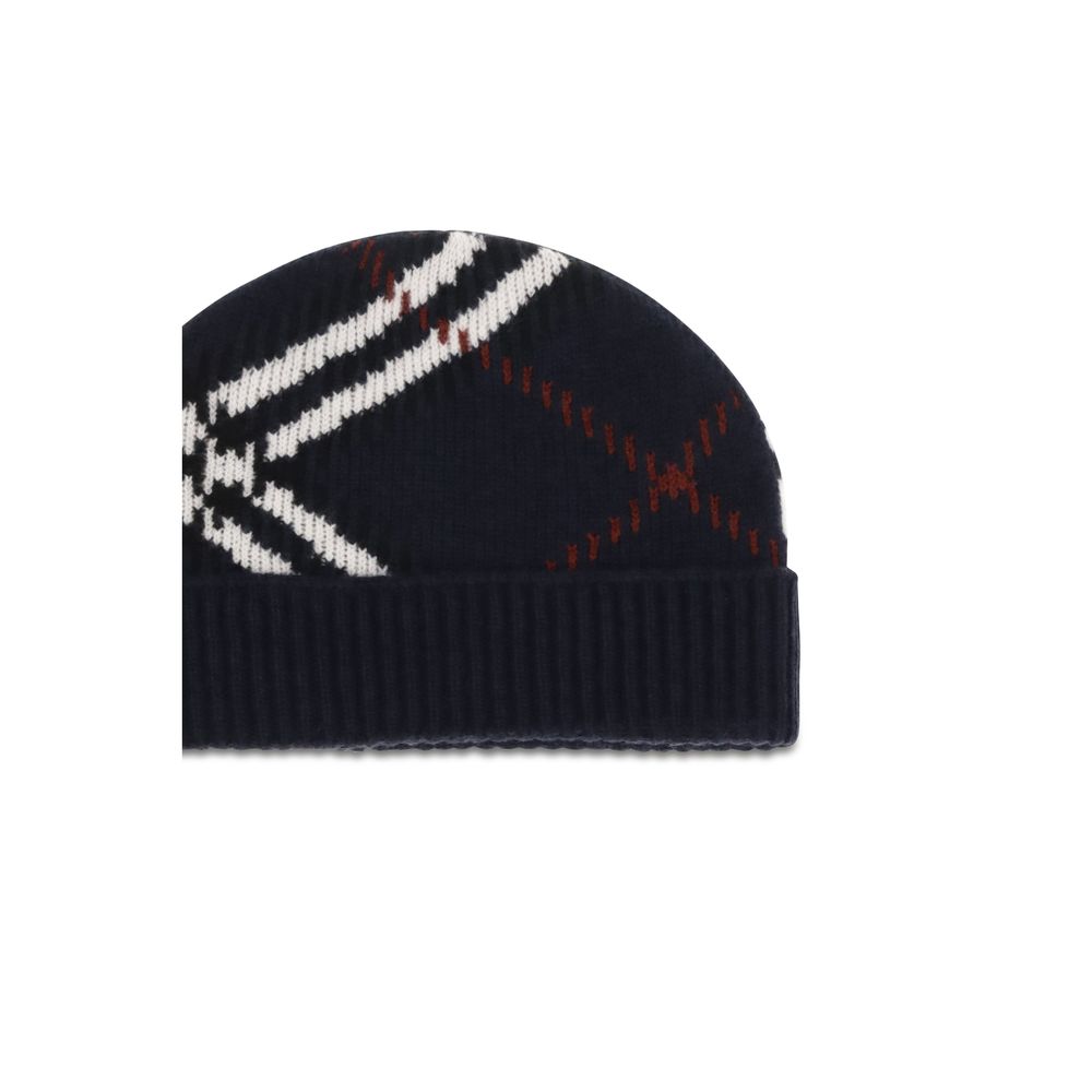 Burberry Blaue Kaschmir-Mütze