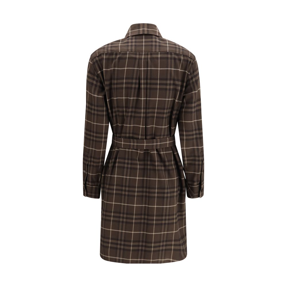 Burberry Braunes Baumwollkleid für die Freizeit