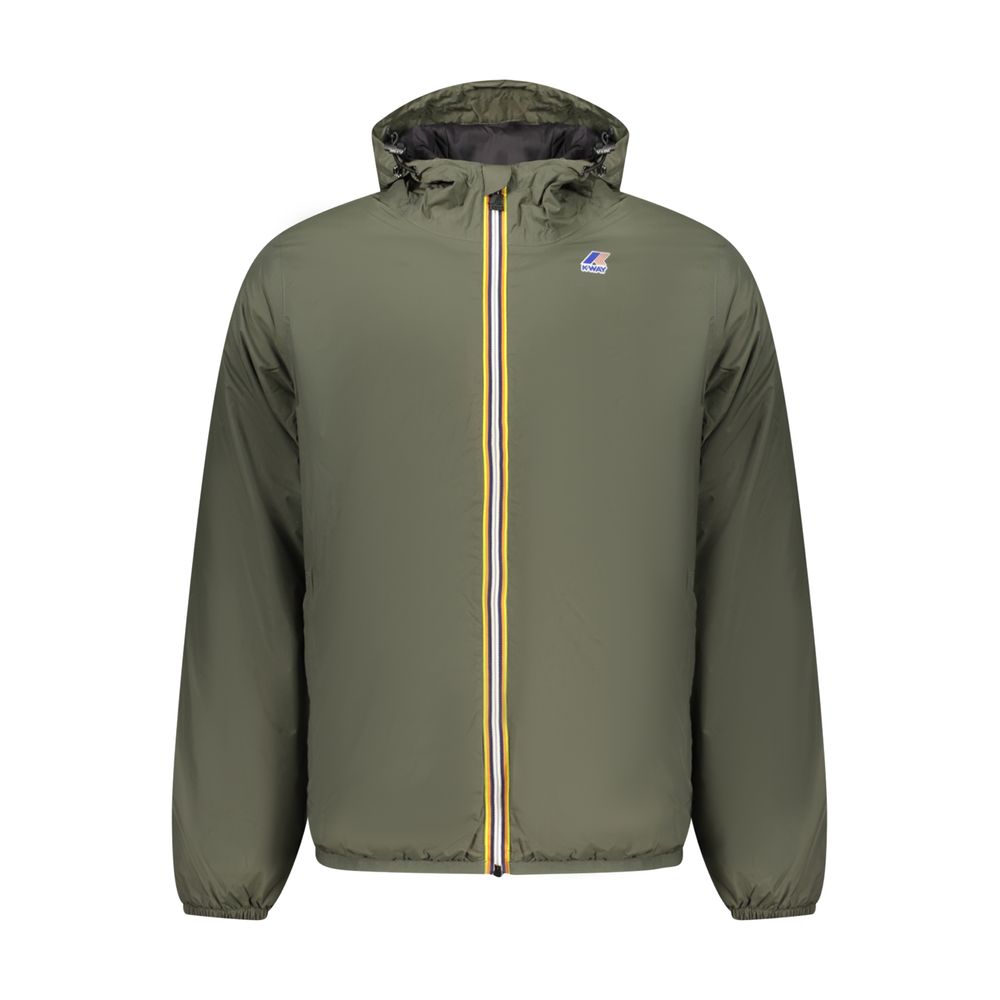 K-WAY Grüne Polyamid-Herrenjacke